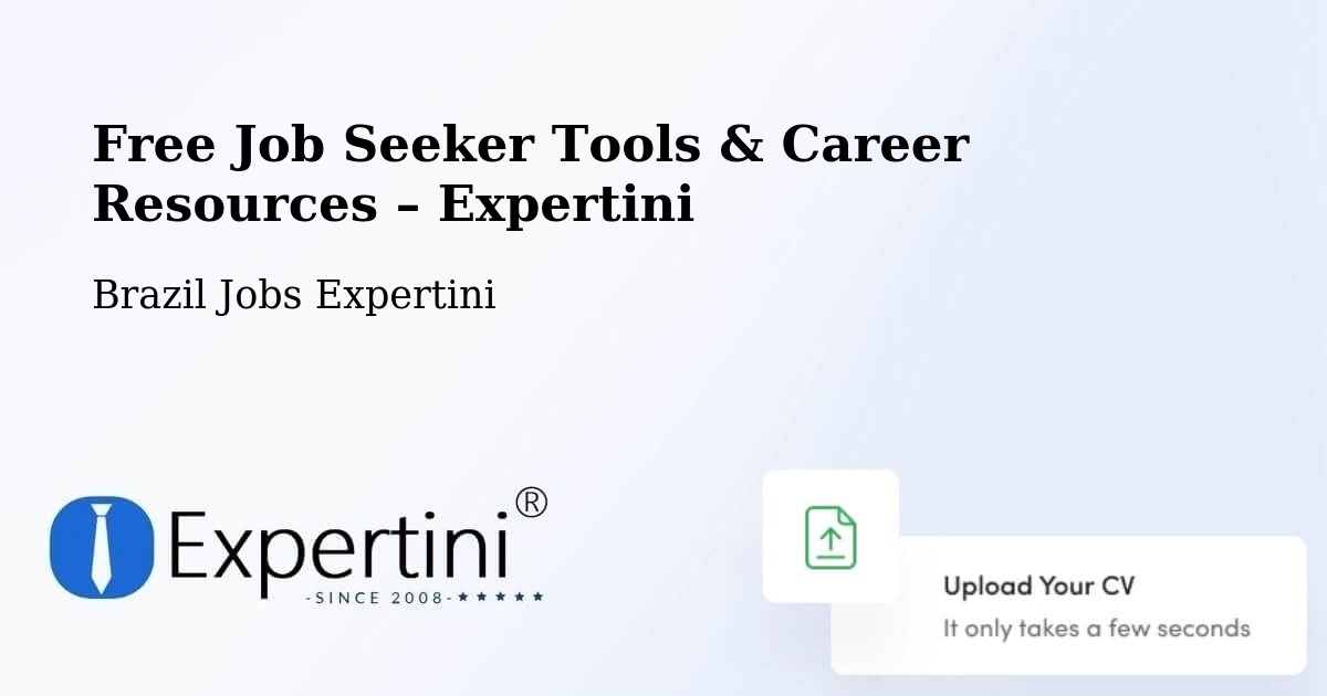 Free Job Seeker Tools & Career Resources – Minduri - Minduri, Brazil Jobs Expertini