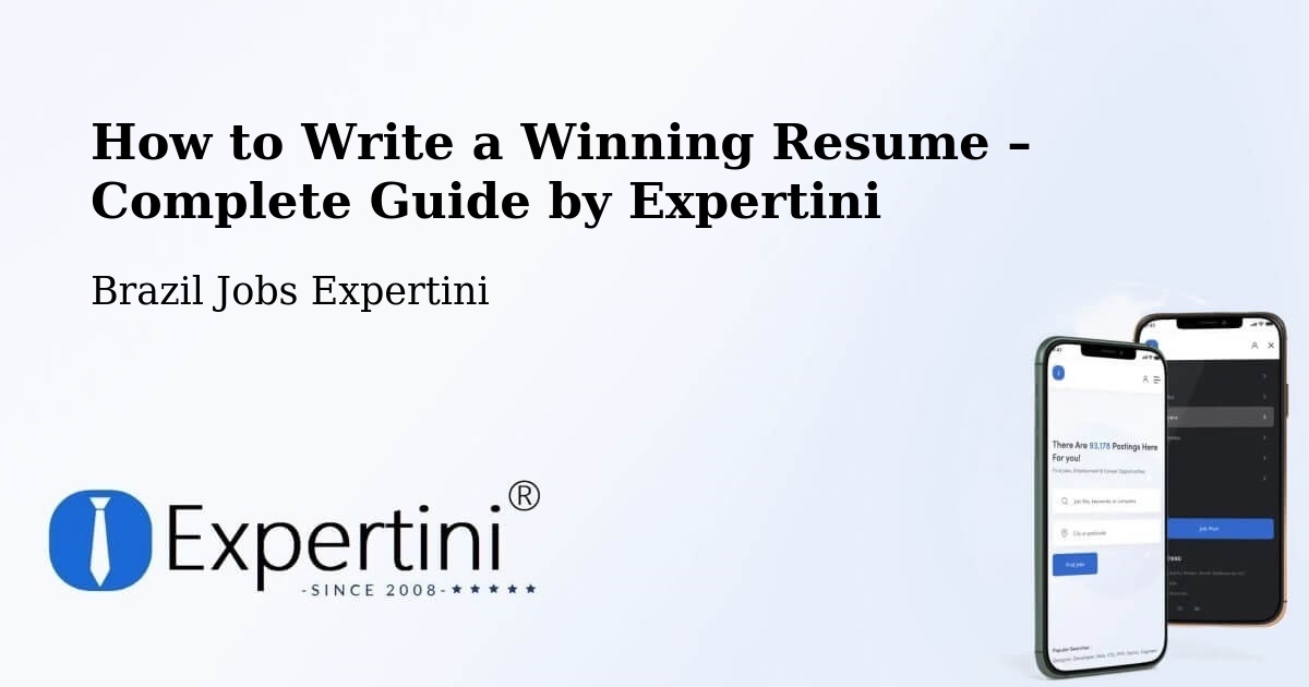 Resume Writing Guide for Job Seekers – Minduri - Minduri, Brazil Jobs Expertini